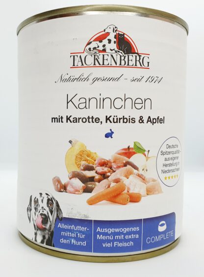 Kaninchen mit Karotte, Kürbis & Apfel