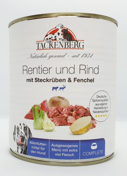 Rentier & Rind mit Steckrübe & Fenchel