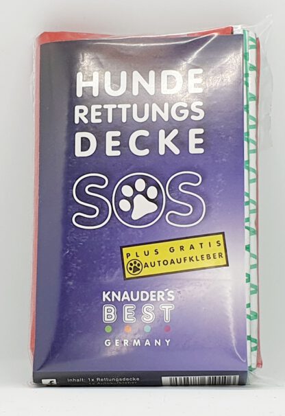 SOS Hunde Rettungsdecke